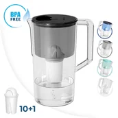 Dzbanki filtrujące - Dzbanek Wessper Aquaclassic Czarny 11X Filtr Wkład - miniaturka - grafika 1