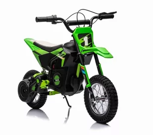 Wielki Motor Crosowy Race Wolny Start, 250 Wat, Łańcuch, Tarczowe Hamulce, Pompowane Koła Zielony /bdm-0952-24 - Pojazdy elektryczne dla dzieci - miniaturka - grafika 1