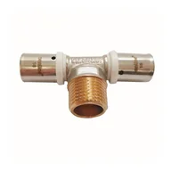 Łączniki, trójniki, kształtki - TRÓJNIK ZAPRASOWYWANY GZ 32MM X 1" profil U - miniaturka - grafika 1