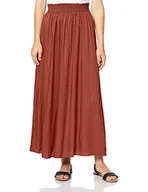 Spódnice - ONLY Damska spódnica maxi jednokolorowa, czerwony (henna), XL - miniaturka - grafika 1