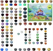 Klocki - 2x KLOCKI MAGNETYCZNE MINECRAFT KLOCKI SZEŚCIANY 100 KLOCKÓW + 1 FIGURKA MO - miniaturka - grafika 1
