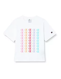 Champion Koszulka dziewczęca Legacy American Classics Boxy S/S, biały, 15-16 lat - Koszulki dla dziewczynek - miniaturka - grafika 1