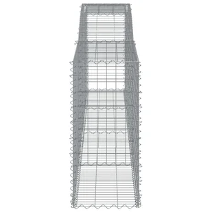 Kosze gabionowe, 25 szt, 400x50x100/120 cm galwanizowane żelazo - Ogrodzenia - miniaturka - grafika 6