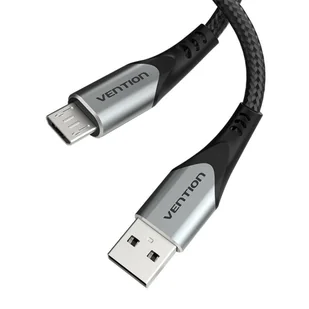 Kabel USB 2.0 A do Micro USB Vention COAHI 3A 3m szary - Kable - miniaturka - grafika 5