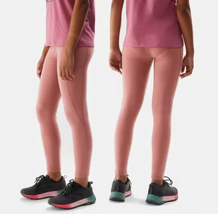 4F LEGGINSY TREKKINGOWE OCIEPLANE DZIEWCZĘCE - Legginsy - miniaturka - grafika 1