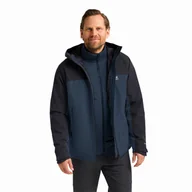 Kurtki męskie - Męska kurtka 3w1 Jack Wolfskin WILD PLACES 3IN1 JKT M midnight sky - S - miniaturka - grafika 1