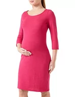 Sukienki ciążowe - Noppies Maternity damska sukienka Zinnia 3/4 z rękawami, fuksja Red-N047, S, Fuksja Red - N047, 36 - miniaturka - grafika 1