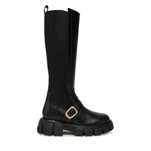 Kozaki LOVE MOSCHINO JA26015G1NIA000041 Czarny - Kozaki damskie - miniaturka - grafika 1