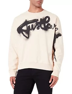 Just Cavalli Bluza męska, 108 kość słoniowa, XXL - Bluzy męskie - miniaturka - grafika 1