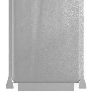 folia naklejka skórka strukturalna na TYŁ+BOKI do Apple iPad Pro 11 (2021) - Skóra Srebrna - apgo SKINS - Akcesoria do tabletów i e-booków - miniaturka - grafika 1