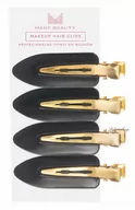Kosmetyki do stylizacji włosów - MANY BEAUTY - Makeup Hair Clips - Profesjonalne spinki do włosów - 4 sztuki - Czarne - miniaturka - grafika 1