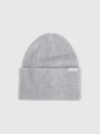 Czapki męskie - 4F Czapka beanie uniseks - szara Uniwersalny - miniaturka - grafika 1