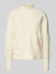 Sweter z dzianiny z golfem - Swetry damskie - miniaturka - grafika 1