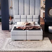 Łóżka - Łóżko tapicerowane kontynentalne 160x200 Deli - miniaturka - grafika 1