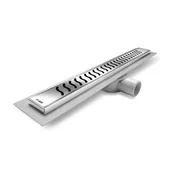 Akcesoria hydrauliczne - Odwodnienie liniowe Axus standard rynna ABS L - 600 mm fala - miniaturka - grafika 1