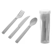 Naczynia i sztućce jednorazowe - Komplet sztućców plastikowych Pearl line mix kolorów - miniaturka - grafika 1