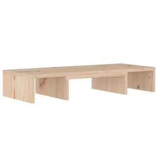 Lumarko Podstawka na monitor, 60x24x10,5 cm, lite drewno sosnowe - Szafki RTV - miniaturka - grafika 4