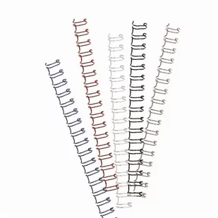 Grzbiet drutowy 3:1 8mm OPUS O.WIRE  BIAŁY 100szt. /3A08BIA100/ - Artykuły biurowe - miniaturka - grafika 1