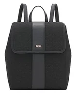 Torebki damskie - DKNY Women's R31KFR76-XLB-1 plecak, czarne logo/czarny, Czarne logo/czarny, jeden rozmiar - miniaturka - grafika 1