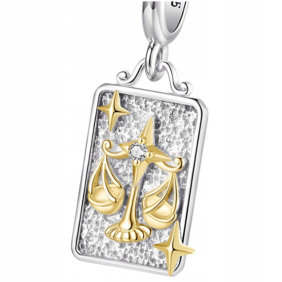 Charms Zawieszka Charms Znak Zodiaku Waga Srebro 925 Charmsy Trusky