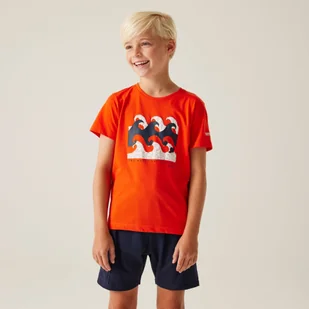 Regatta Dziecięca koszulka Bosley VIII Pomarańczowy, Rozmiar: 176 cm - Koszulki dla chłopców - miniaturka - grafika 1