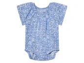 Body dla niemowląt - Lupilu Body niemowlęce z biobawełną niebieski kwiat 62/68 - miniaturka - grafika 1
