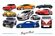 Naklejki na ścianę - Naklejki ścienne z samochodami autami - Cars 1, 120x60 cm - miniaturka - grafika 1