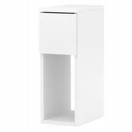 Szafki nocne - Szafka Nocna Biała Wąska 20 CM Stolik Nocny Do Sypialni Nakastlik Loft - miniaturka - grafika 1