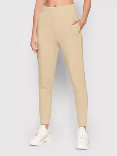 Guess Spodnie dresowe W2RB01 K7UW2 Beżowy Regular Fit - Spodnie sportowe damskie - miniaturka - grafika 1