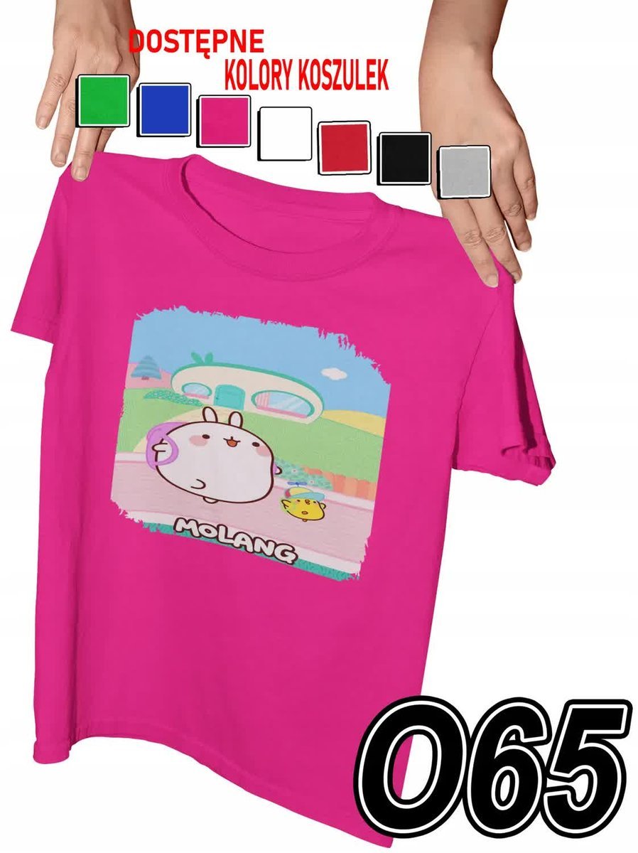 Koszulka Dziecięca Z Nadrukiem Molang Króliczek Różne - L 146-152