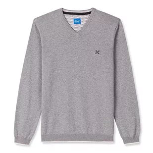 OXBOW sweter męski, szary melanż, 4XL - Swetry męskie - miniaturka - grafika 1