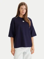 Koszulki i topy damskie - Calvin Klein Jeans T-Shirt LV047D204G Fioletowy Oversize - miniaturka - grafika 1