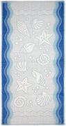 Ręczniki - Greno Ręcznik Flora Ocean niebieski 50x100 RE FL2 050 NIEB - miniaturka - grafika 1