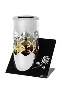 ZNICZ METALOWY La lumière de Paris Solar Jaune NR 21 Róża po prawej stronie - Lampiony i znicze - miniaturka - grafika 1