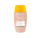 Balsamy i kremy do opalania - Bioderma Photoderm Nude Touch Mineral podkład mineralny z efektem nude odcień jasny sp50+ 40 ml - miniaturka - grafika 1