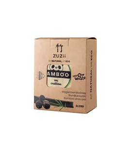ZUZII (chusteczki, papier toalet WĘGIEL BAMBUSOWY 2 x 200 g - ZUZII - Papier toaletowy - miniaturka - grafika 3