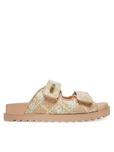 Guess Klapki FLJFZZ FAB19 Beżowy - Klapki i japonki damskie - miniaturka - grafika 1