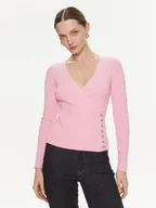 Swetry damskie - Morgan Sweter 241-MCAT Różowy Regular Fit - miniaturka - grafika 1