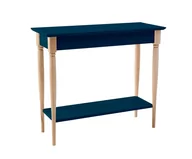 Konsole i sekretarzyki - Konsola MAMO z Półką 105x35cm - Petrol Blue - miniaturka - grafika 1