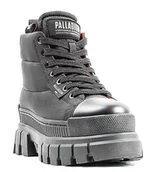 Trampki damskie - Palladium Revolt Boot OVERCUSH, Trampki damskie, Czarne/Czarne, 39,5 EU, czarny, 39.5 EU - miniaturka - grafika 1
