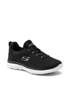 Sneakersy damskie - SKECHERS Sneakersy Bright Bezel 149204/BKSL Czarny - miniaturka - grafika 1