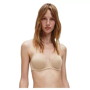 Calvin Klein Damski biustonosz bez ramiączek Push-Up Strapless z fiszbinami, Bare, (Producent rozmiar:0B30) - Biustonosze - miniaturka - grafika 1