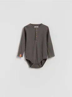 Reserved - Bawełniane body - ciemnoszary - Skarpetki dla dzieci - miniaturka - grafika 1