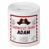 Skarbonki - Skarbonka 330 ml Dla Adama Syna Dziecka Prezent z Nadrukiem ze Zdjęciem + Opakowanie na prezent (wzór 03) - miniaturka - grafika 1