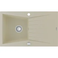Zlewozmywaki - Mexen Cesar zlewozmywak granitowy 1-komorowy z ociekaczem 775 x 470 mm, beżowy - 6514771010-69 - miniaturka - grafika 1