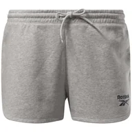 Spodenki damskie - Damskie Spodenki REEBOK RI FRENCH TERRY SHORT GR9412 – Szary - miniaturka - grafika 1