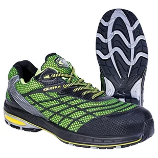 Cofra 19100-000 Trivela buty ochronne S1 P nowe jogging 19100-000 wysoce oddychające, zielone, 40, czarny/żółty - certyfikat bezpieczeństwa EN - Biuro i firma OUTLET - miniaturka - grafika 1