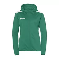 Kurtki damskie - uhlsport Kempa Handball Emotion 27 damska kurtka sportowa z kapturem dla kobiet i dziewcząt z podszewką – polar po wewnętrznej stronie – z kieszeniami na zamek błyskawiczny - miniaturka - grafika 1