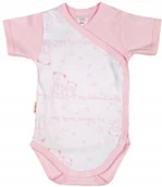 Body dla niemowląt - Body KOPERTOWE K/R 100% Bawełna Misie RÓŻ r 68 KLEKLE - miniaturka - grafika 1