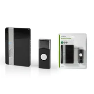 Dzwonki i gongi - Nedis DOORB223CBK dzwonek bezprzewodowy,230 V, czarny - miniaturka - grafika 1